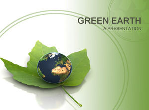Yeşil yeryüzü ppt slayt tasarımı