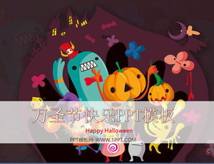 Happy Halloween Halloween bahagia PPT Template Unduh