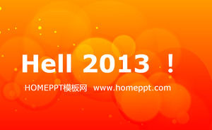 Hello2013, Tahun Baru Selamat PPT Template Download