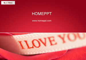 I LOVE YOU Valentine 's Day PPT Template Scarica