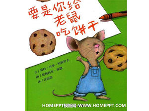 „Jeśli dasz myszy zjeść ciastka” książka obrazkowa historia PPT