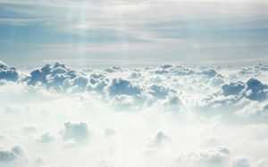 Wspaniały obraz tła PPT w chmurze