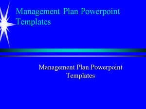 Plan de management Powerpoint Template-uri
