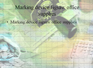 Marcatura dei dispositivi Jigsaw forniture per ufficio