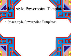 Maze стиль Powerpoint шаблоны