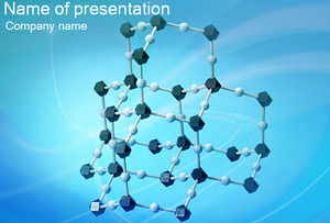 estructura molecular dimensional Médico plantillas de PowerPoint