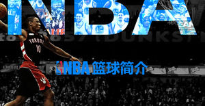 NBA pengenalan basket sejarah propaganda pengenalan PPT template