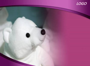 bonecos de urso polar - PPT modelo animais