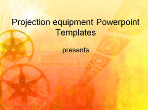 Projection equipment Powerpoint Templates