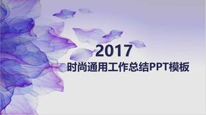 PPT-Vorlage für violette Textur zum Jahresende des Arbeitsberichts