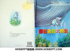 "Rainbow Fish and ballena grande" historia de libro de imágenes