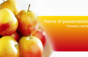Red apel buah ppt Template