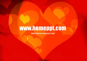 Romantic love theme template PPT scaricare