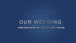 Romantic nunta atmosfera eticheta animație de deschidere