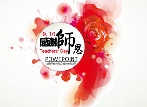 Rose inchiostro 2014 template ppt Festa degli insegnanti