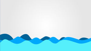 Простая синяя кривая волна РРТ фоновое изображение