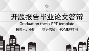 รายงานการศึกษาปริญญาเอกที่สำเร็จการศึกษาวิทยานิพนธ์ด้านการป้องกันวิทยานิพนธ์ PPT template