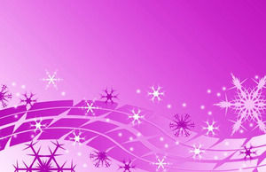 Salju Serpihan lebih Purple Template Background powerpoint