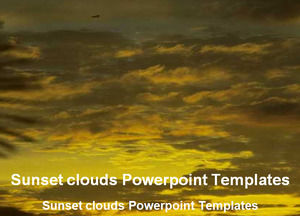Sunset bulutlar Powerpoint Şablonları