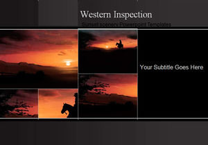 Sunset Landschaft Powerpoint-Vorlagen