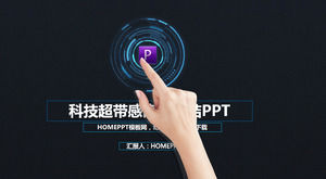 modelo fantástico dinâmica tecnologia PPT para download gratuito