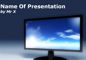 Schermo Televisione modello di PowerPoint astratta Modello
