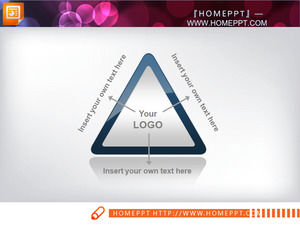 Triangle Theme Beschreibung PPT-Vorlage