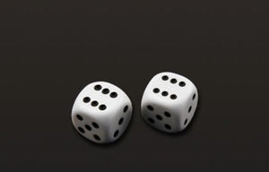 Two Rolling Dice powerpoint template PowerPoint Templates Free Download