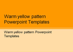 Ciepły żółty wzór Powerpoint Szablony