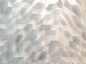 Putih poligon gambar latar belakang PPT